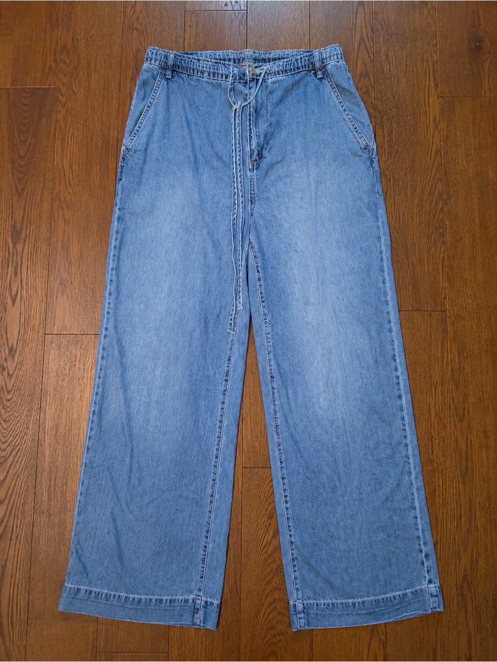 Oat New York Light Blue Wide-Leg Women's Jeans Sz 12